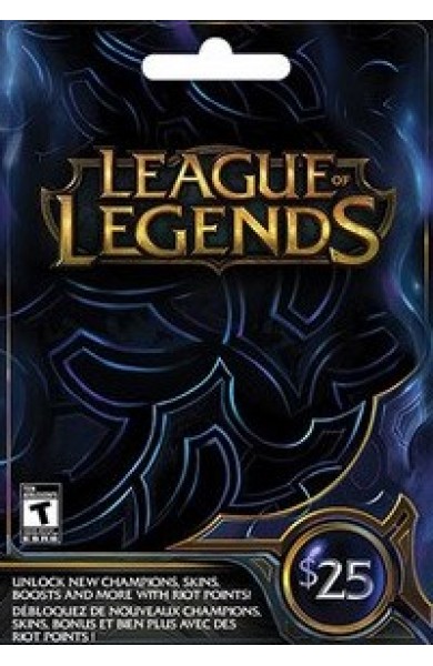League of Legends RP Card (NA) 25 $